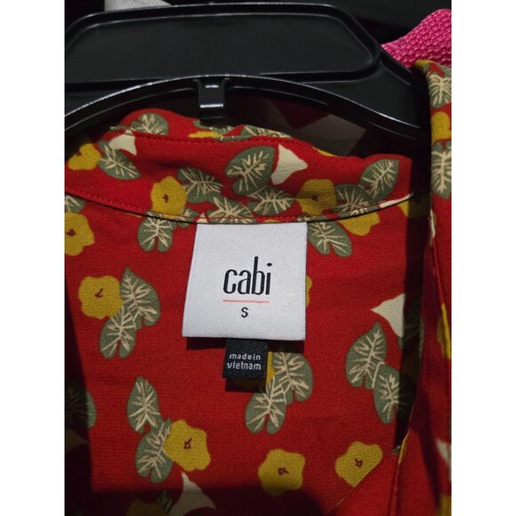Cabi Womens Floral Belfry Long Sleeve Blouse Size Small Boho Spring Light 3947 - Picture 5 of 10